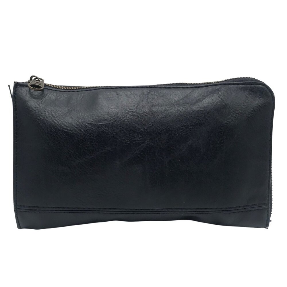 Joy Susan Blue Faux Leather Crossbody Bag